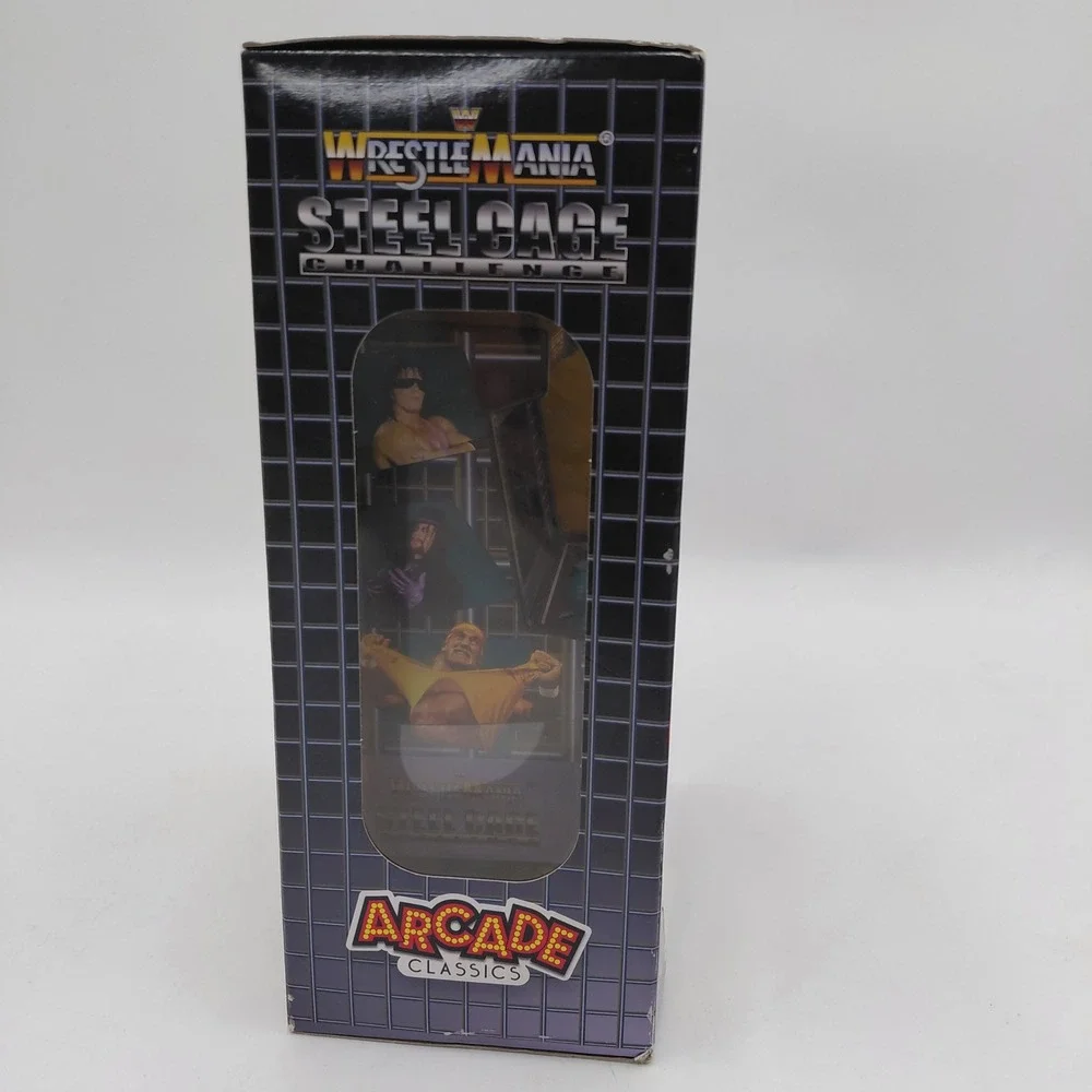 Basic Fun Arcade Classics WWE WrestleMania Steel Cage Challenge Mini Arcade Game